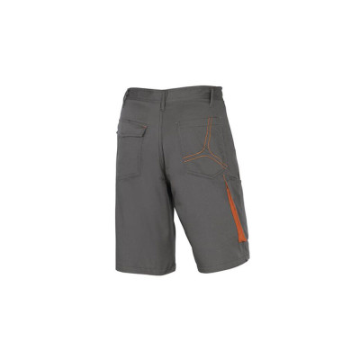 I pantaloncini da lavoro Panoply sono dei bermuda da lavoro grigio con profili di colore arancio con un peso di 245 g/m2.