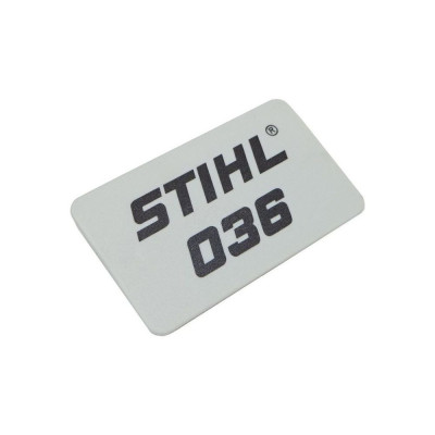 Targhetta originale per motoseghe Stihl 036 - 11259671508