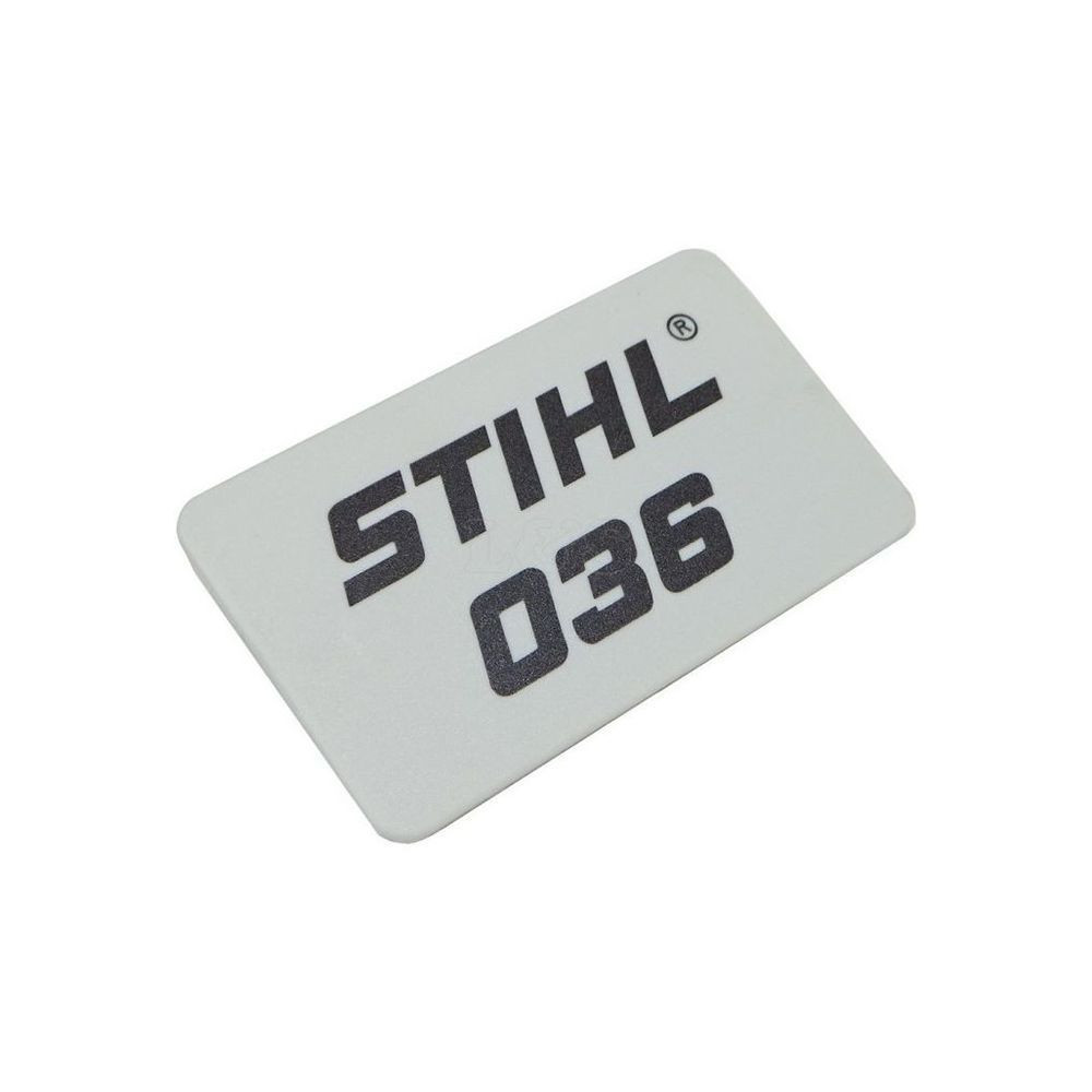 Targhetta originale per motoseghe Stihl 036 - 11259671508