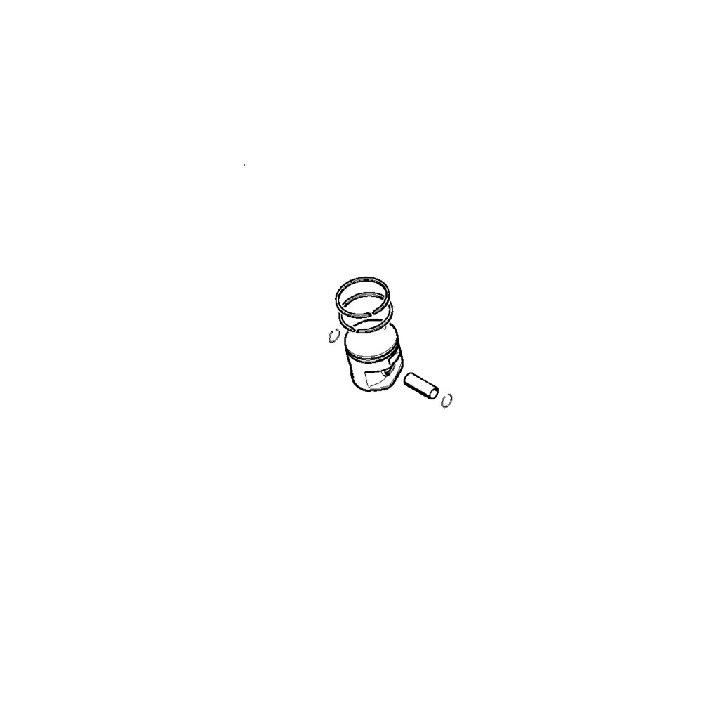 Pistone Ø 47 mm originale per motoseghe Stihl MS 311 - 11400302009