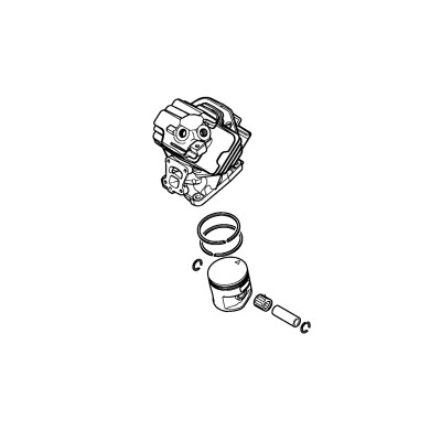 Pistone Ø 47 mm originale per motoseghe Stihl MS 362 - 11400302017