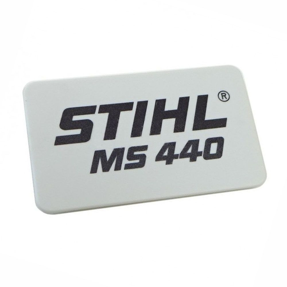 Targhetta originale per motoseghe Stihl MS 440 - 11289671511