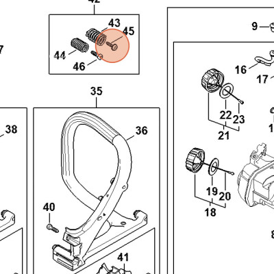 Vite originale per motoseghe Stihl - 00009511100